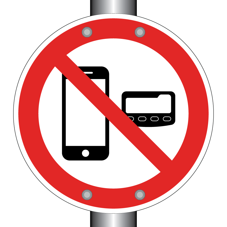 No mobile phones or pagers