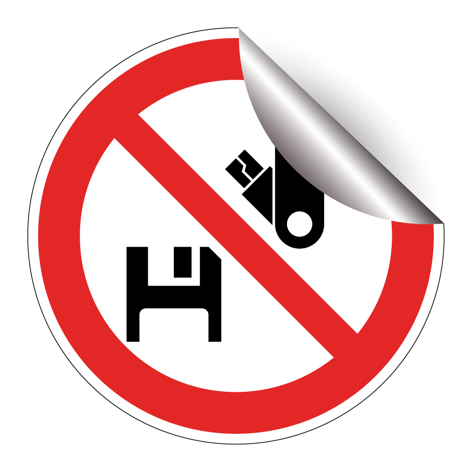 No USB or removable media devices