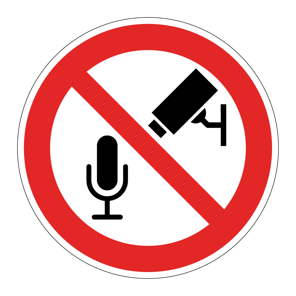 No audio or video surveillance