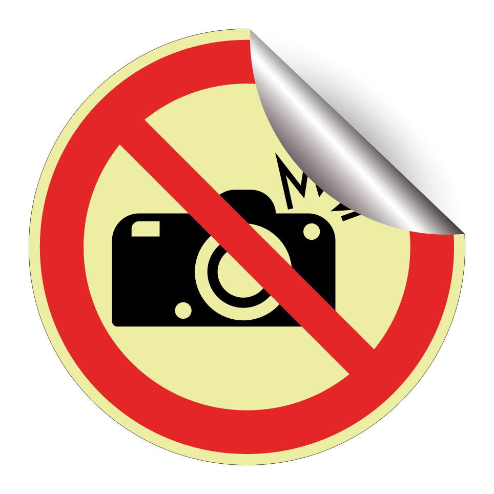 No camera flash