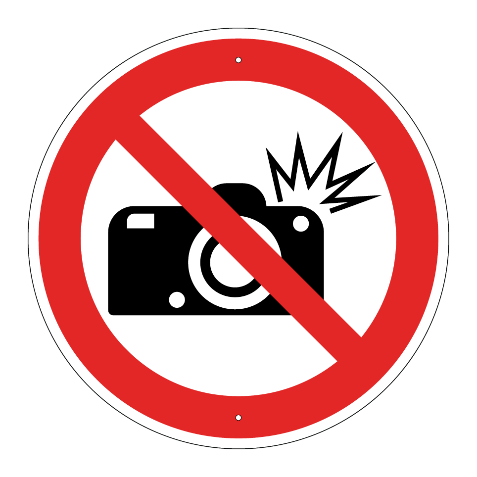 No camera flash