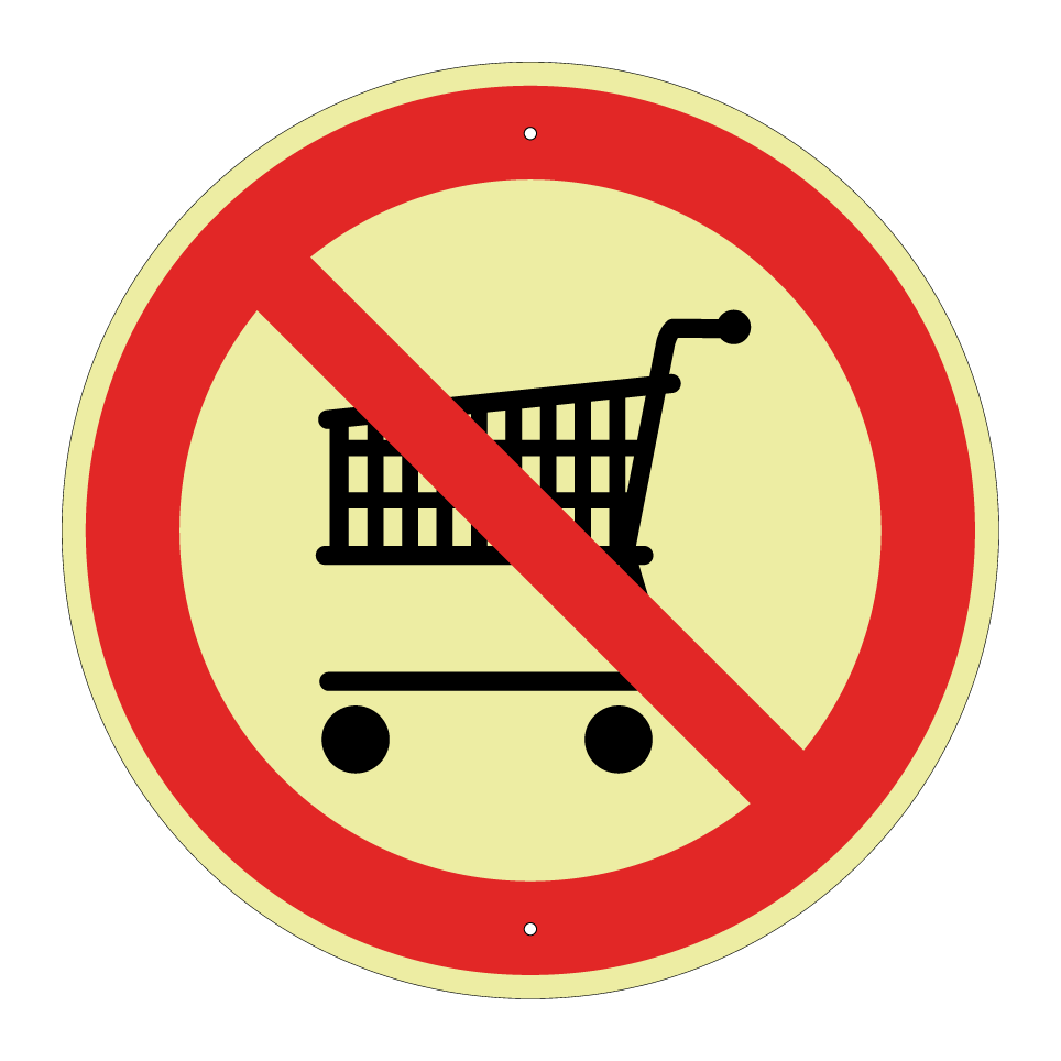 No shopping carts