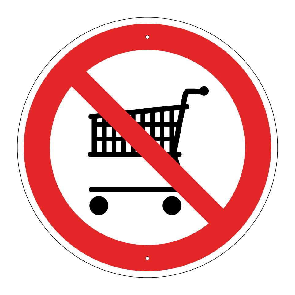 No shopping carts
