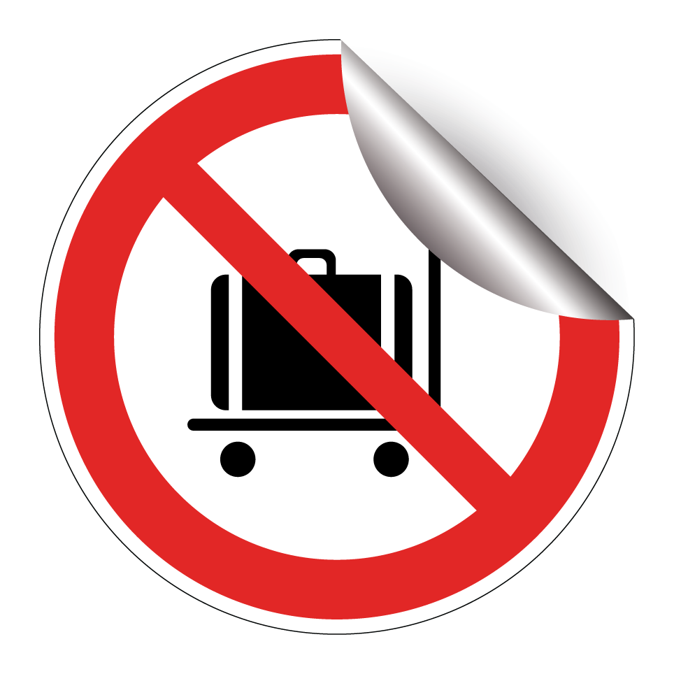 No luggage trolleys