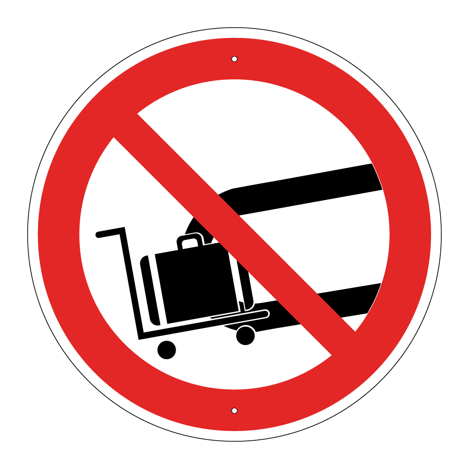 No luggage on conveyor belt