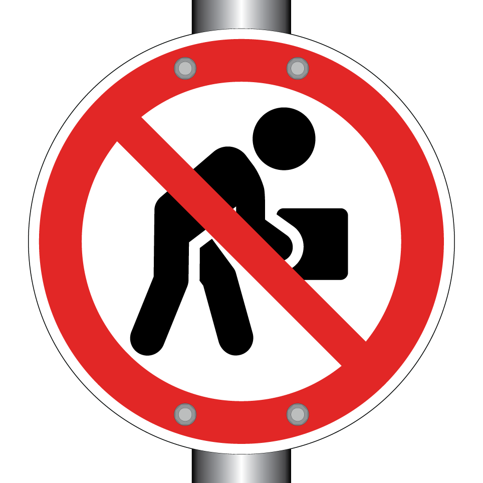 No manual handling of luggage
