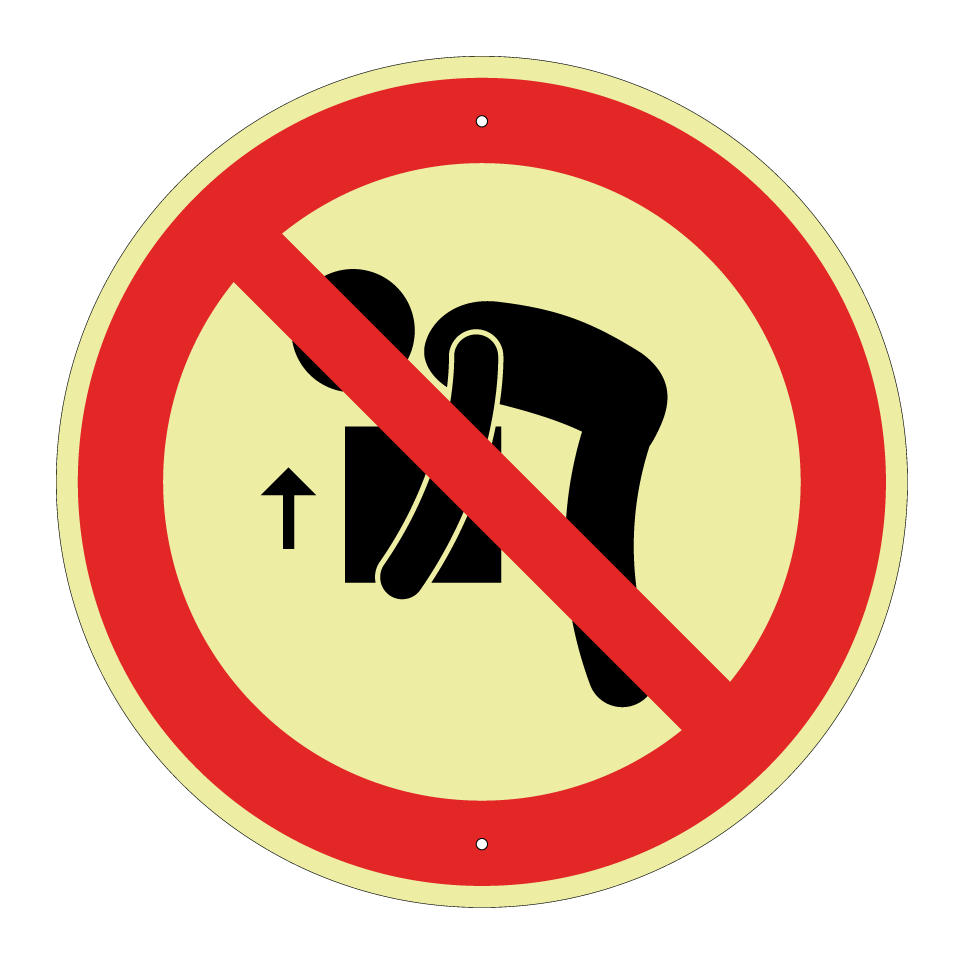 No lifting with bent back