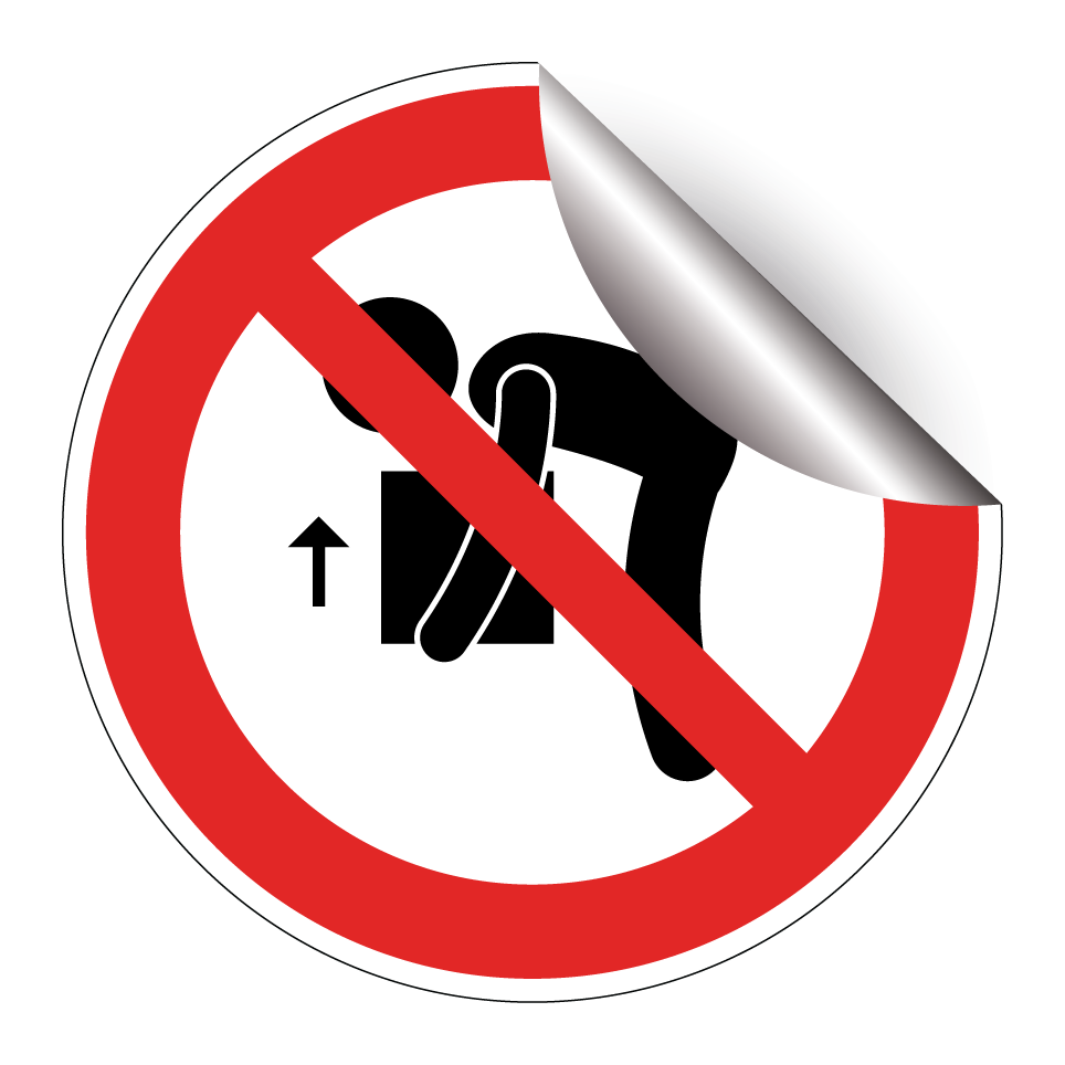 No lifting with bent back