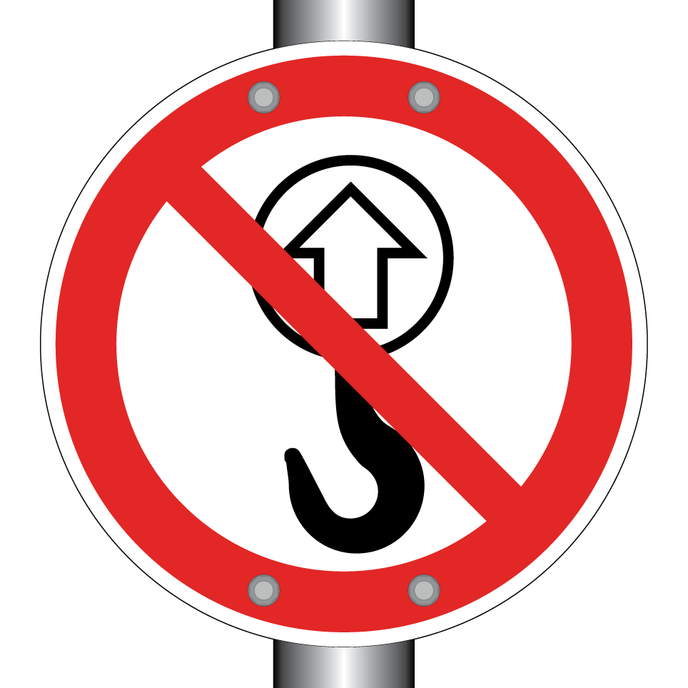 No lifting with hook
