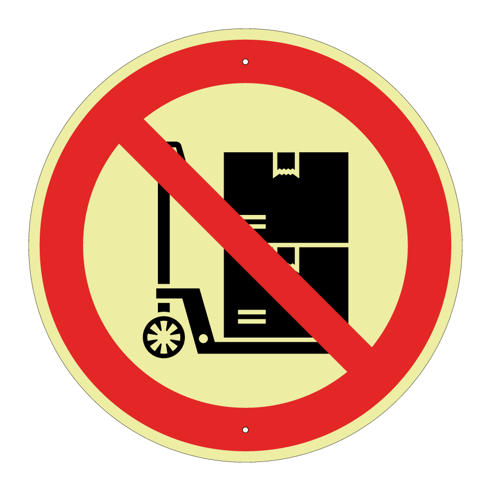 No pallet truck use