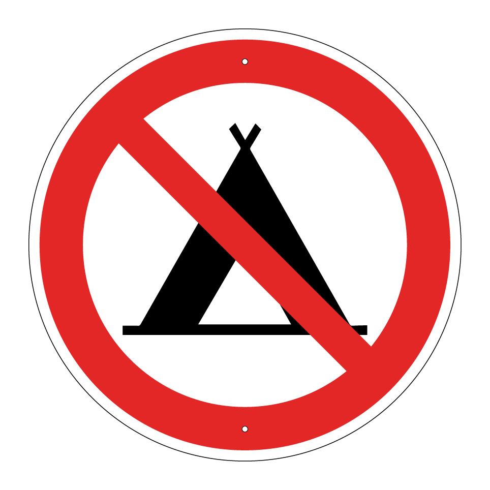 No camping