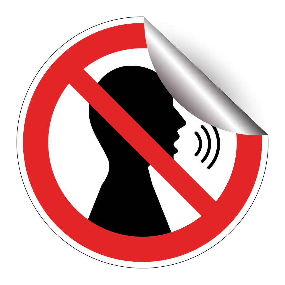 No talking