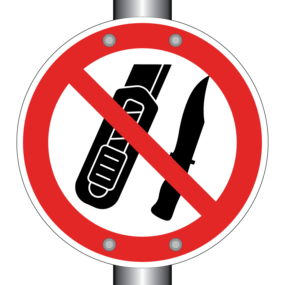 No sharp tools or knives