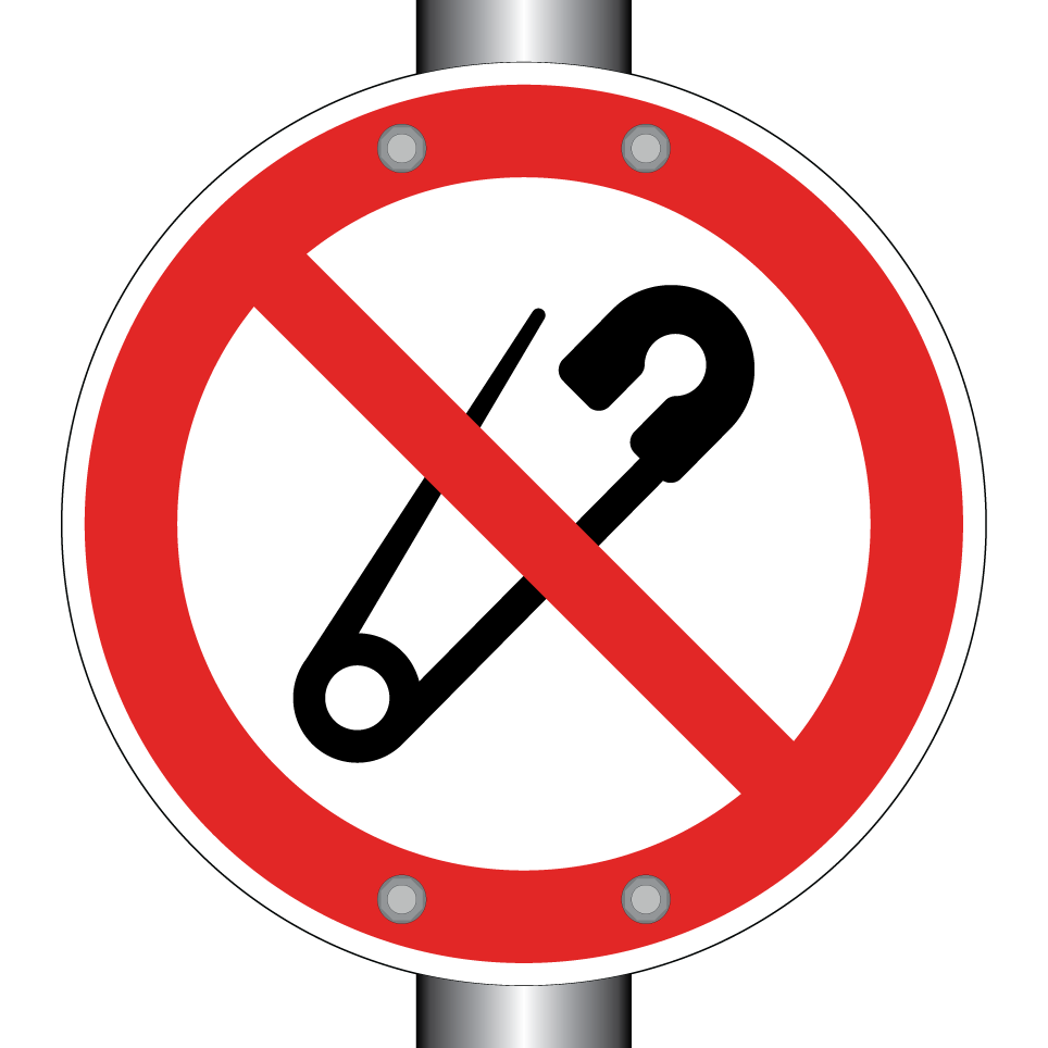 No safety pins