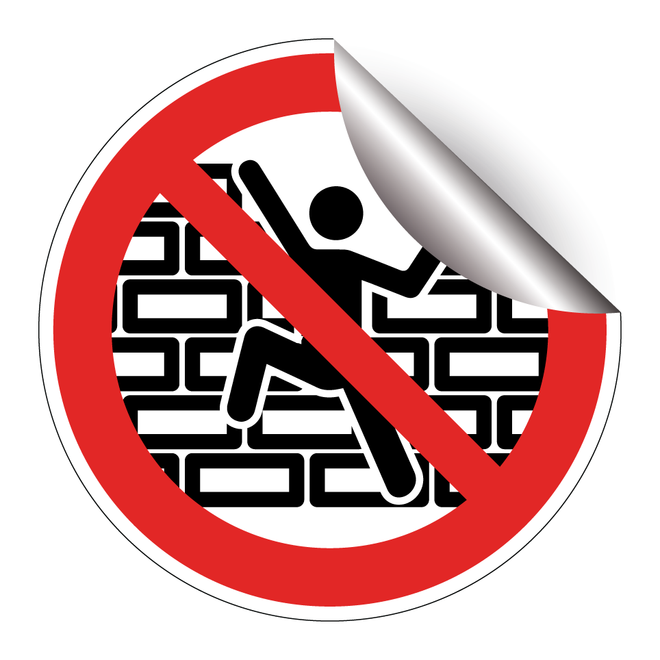 No climbing