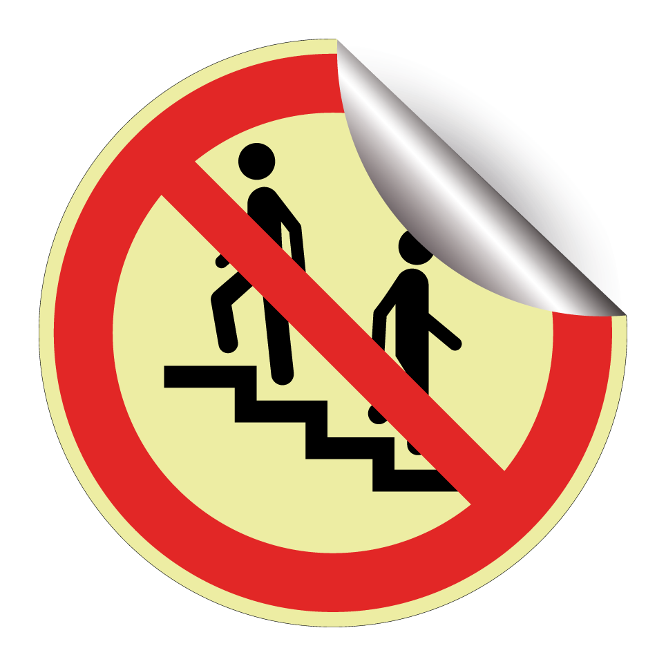 No entry on stairs