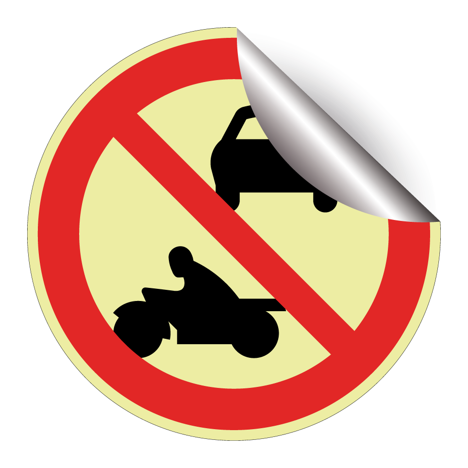 No cars or motorcycles