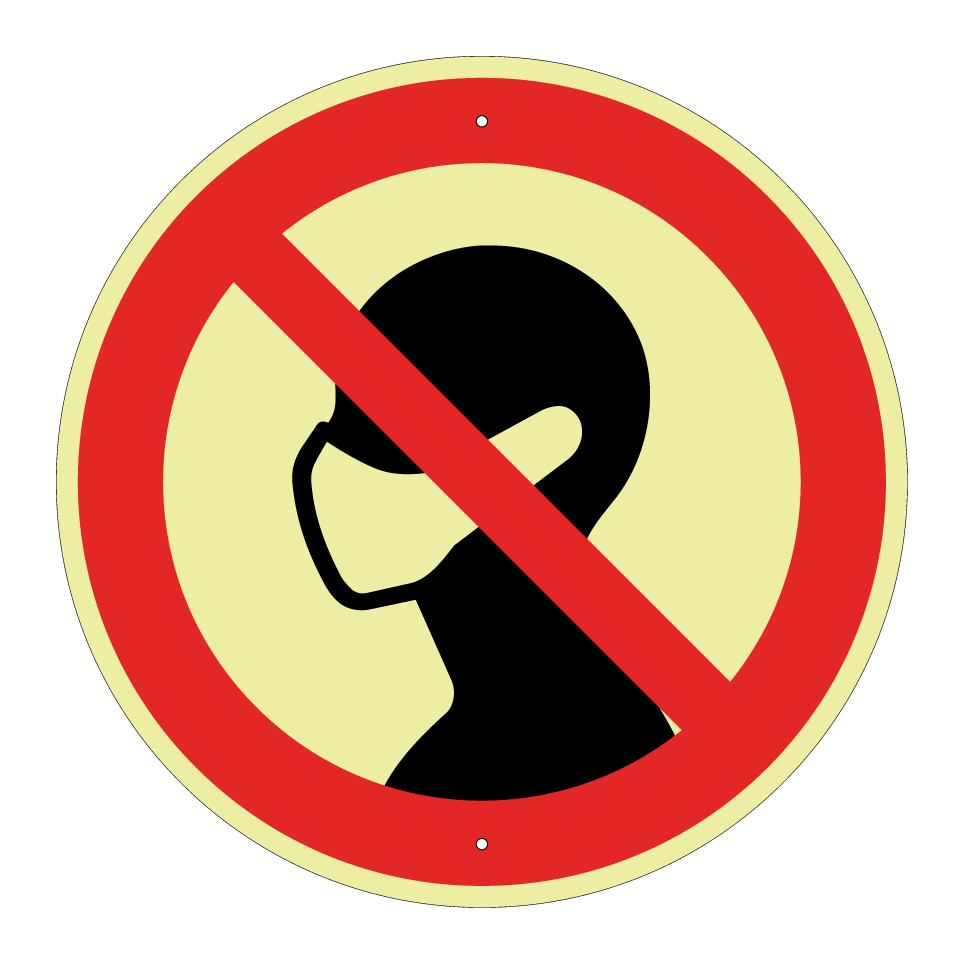 No face masks