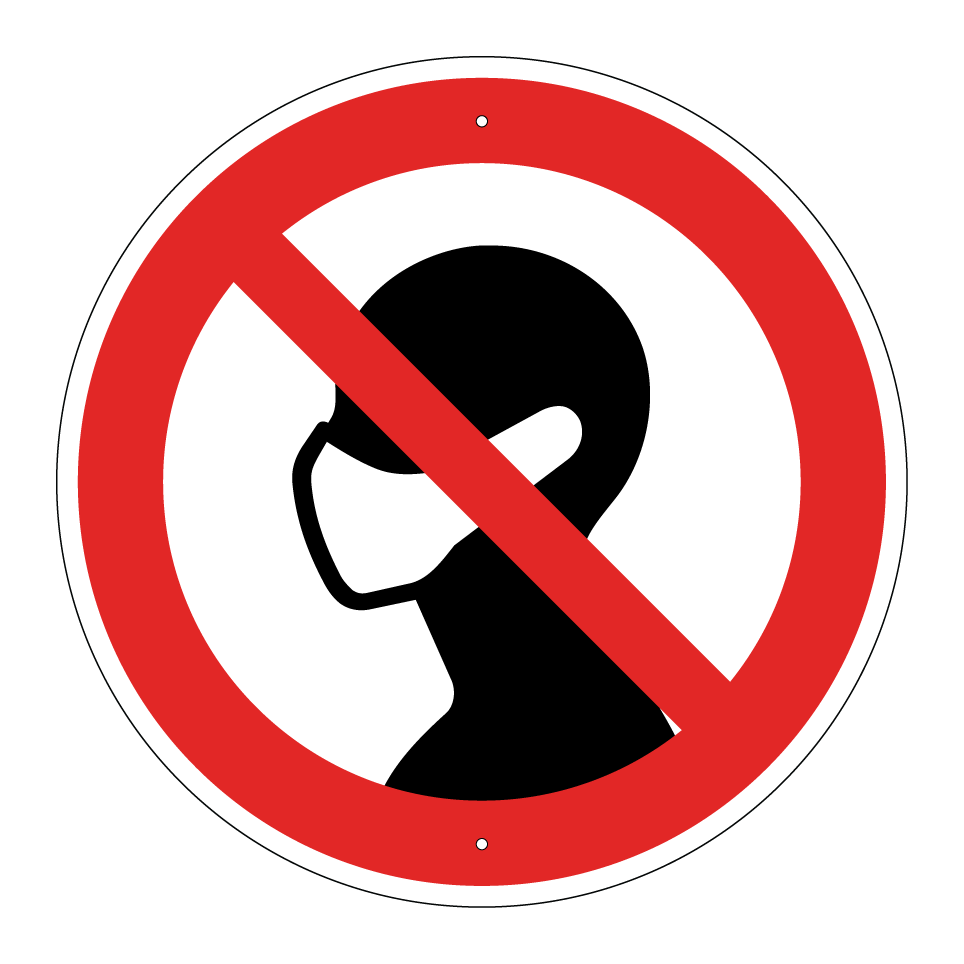 No face masks