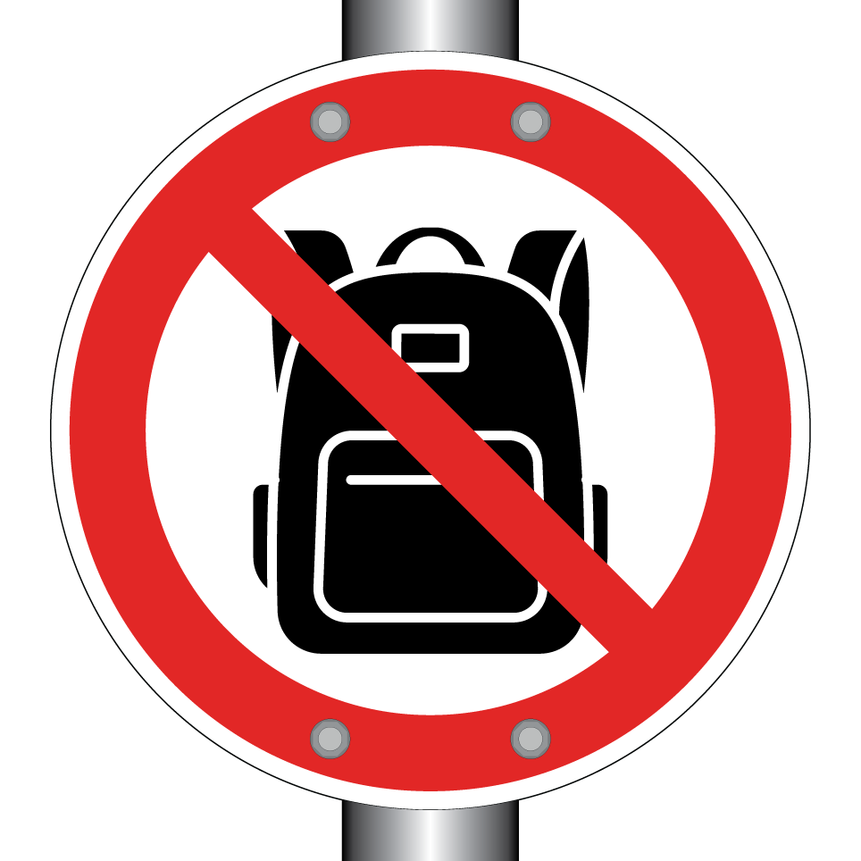 No backpack