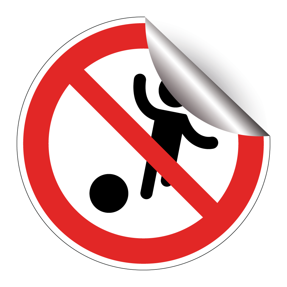 No playing ball games