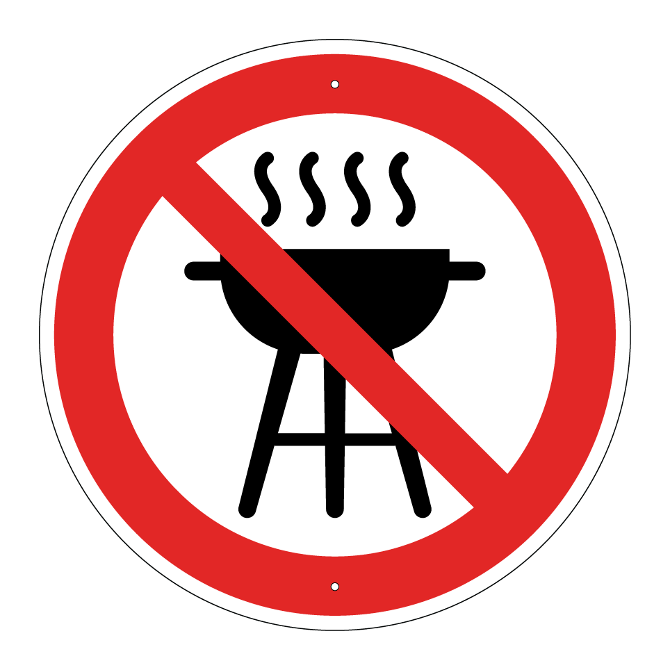 No barbecues