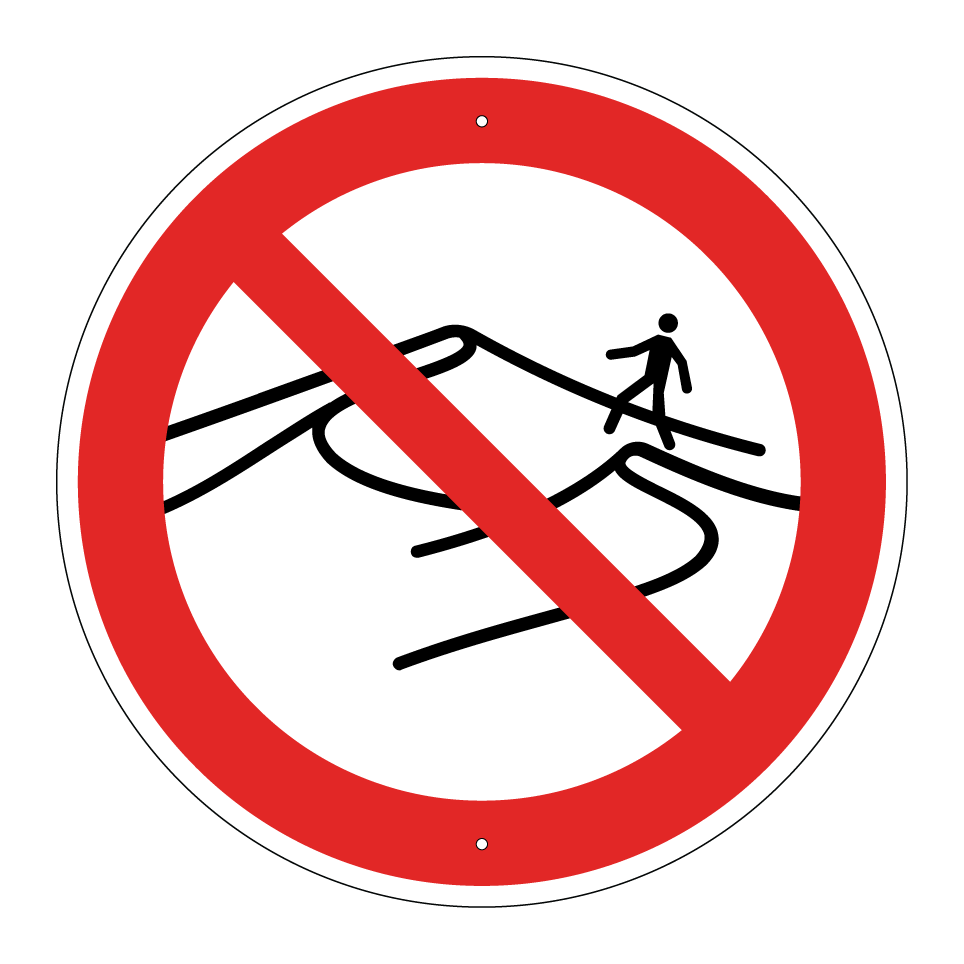 No walking on dunes