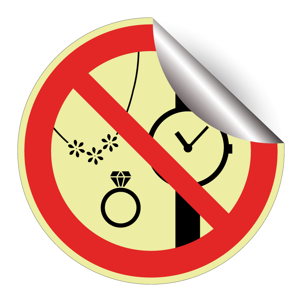No jewellery or watches