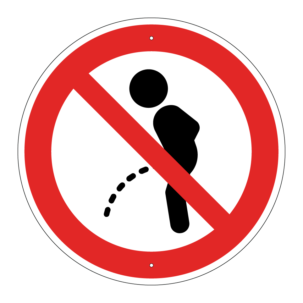 No urinating