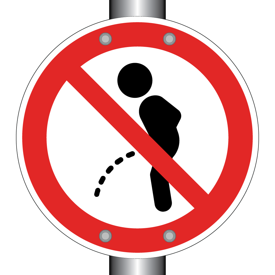 No urinating