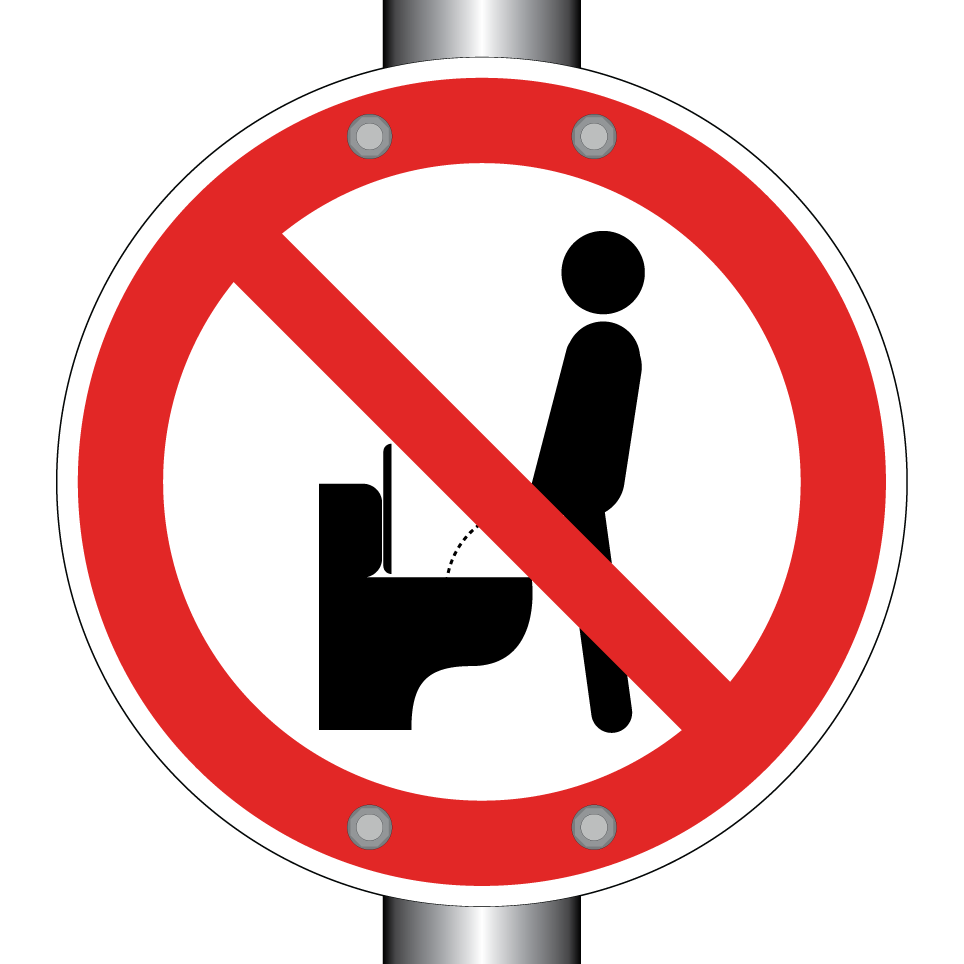 No urinating while standing