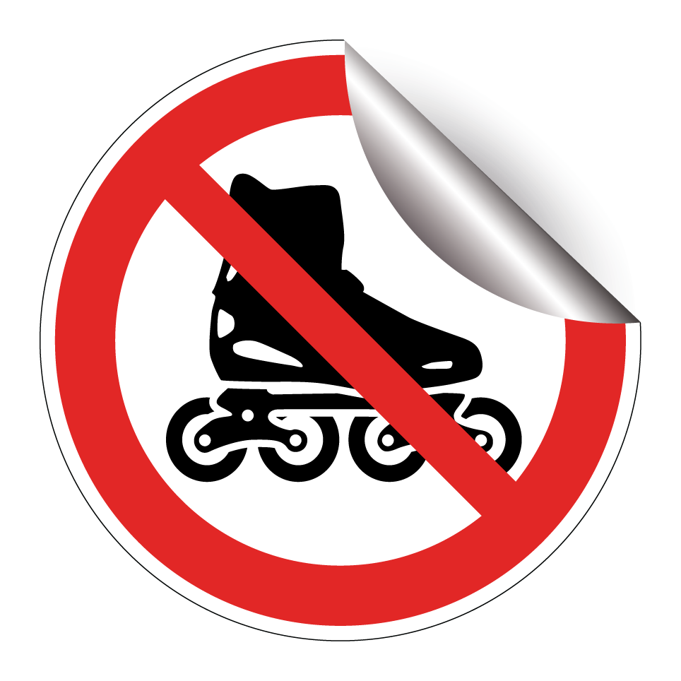 No rollerblading