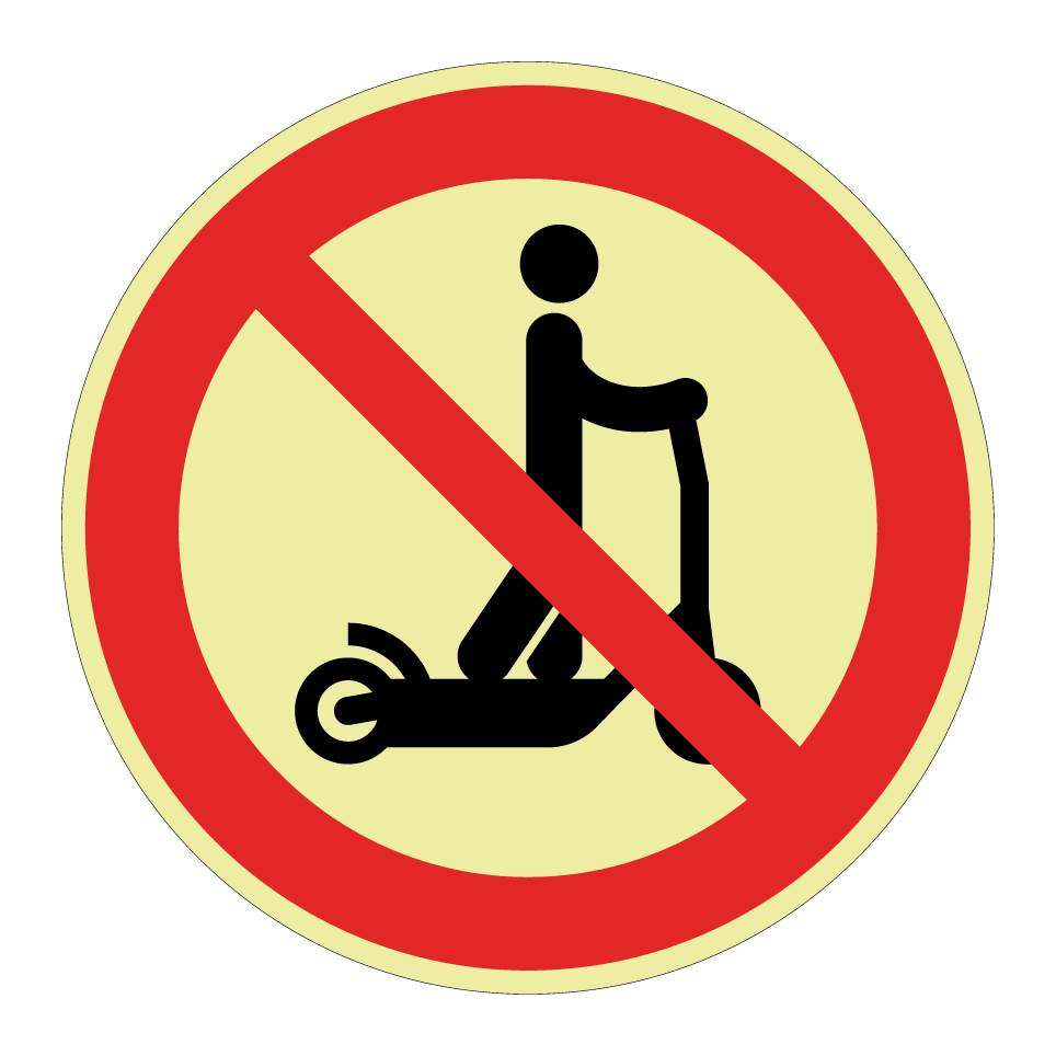 No electric scooters