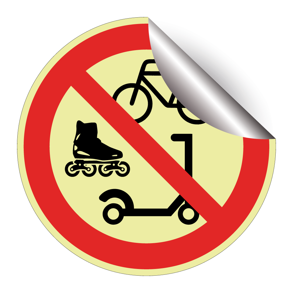 No bicycles, rollerblading or scooters