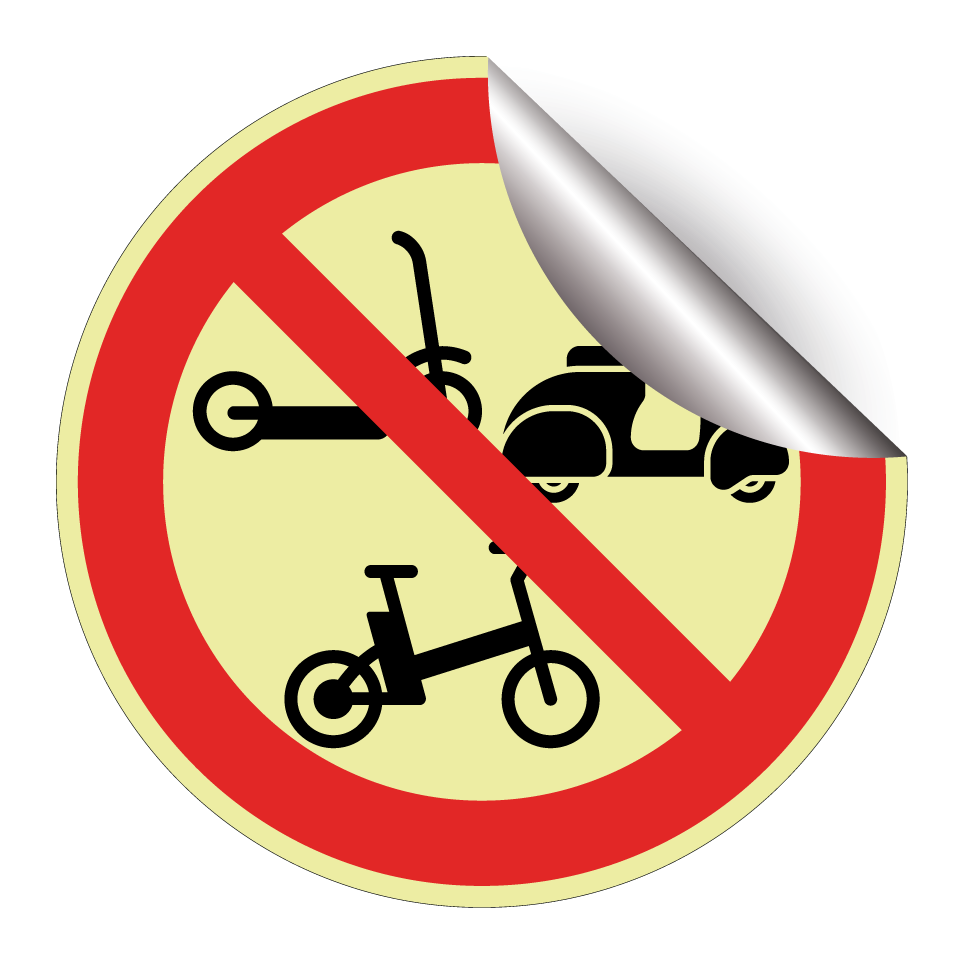 No scooters, mopeds or e-bikes