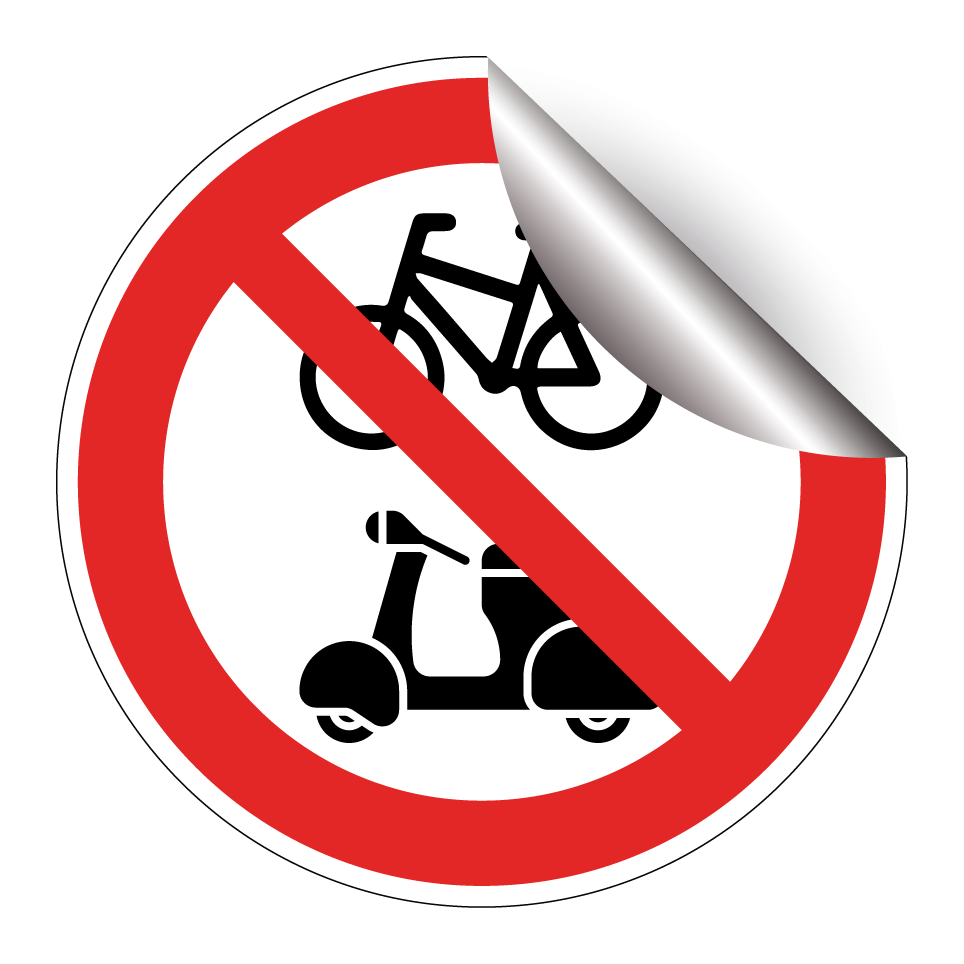 No bicycles or mopeds