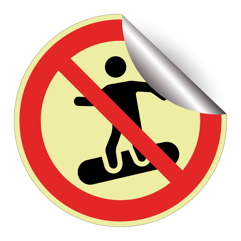 No snowboarding