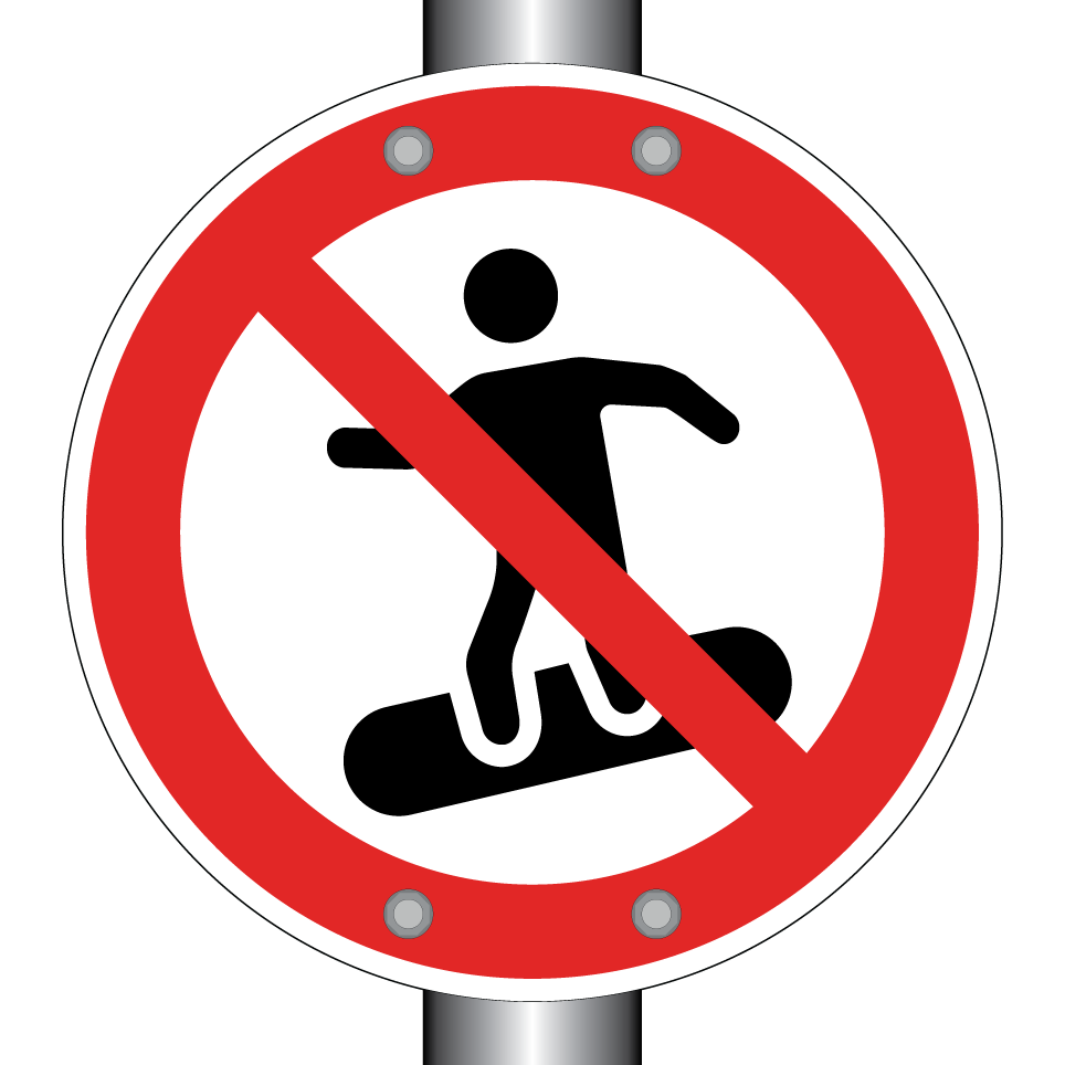No snowboarding