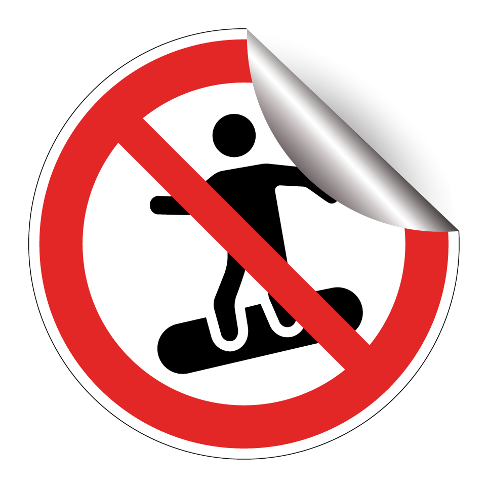 No snowboarding