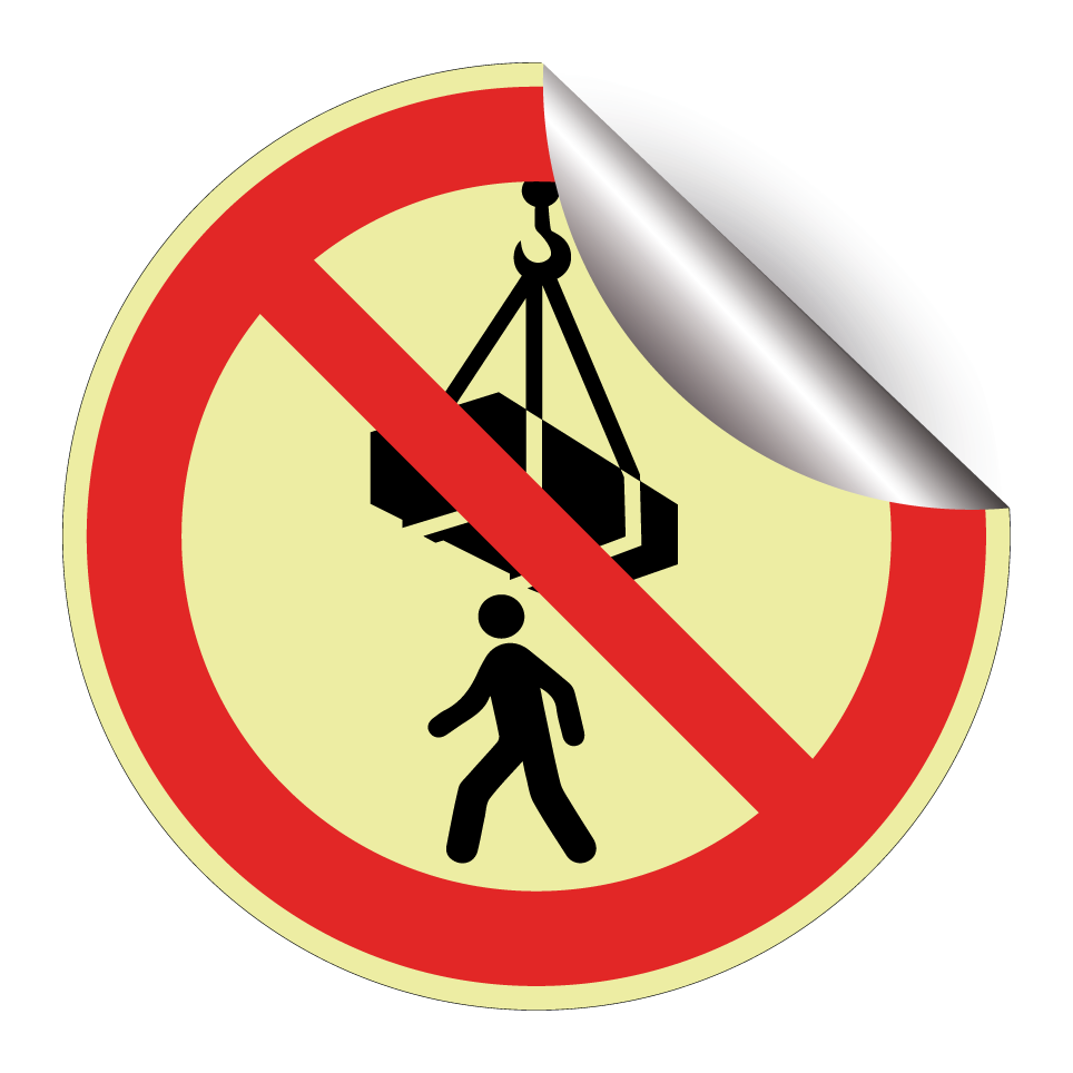 Do not walk under suspended load