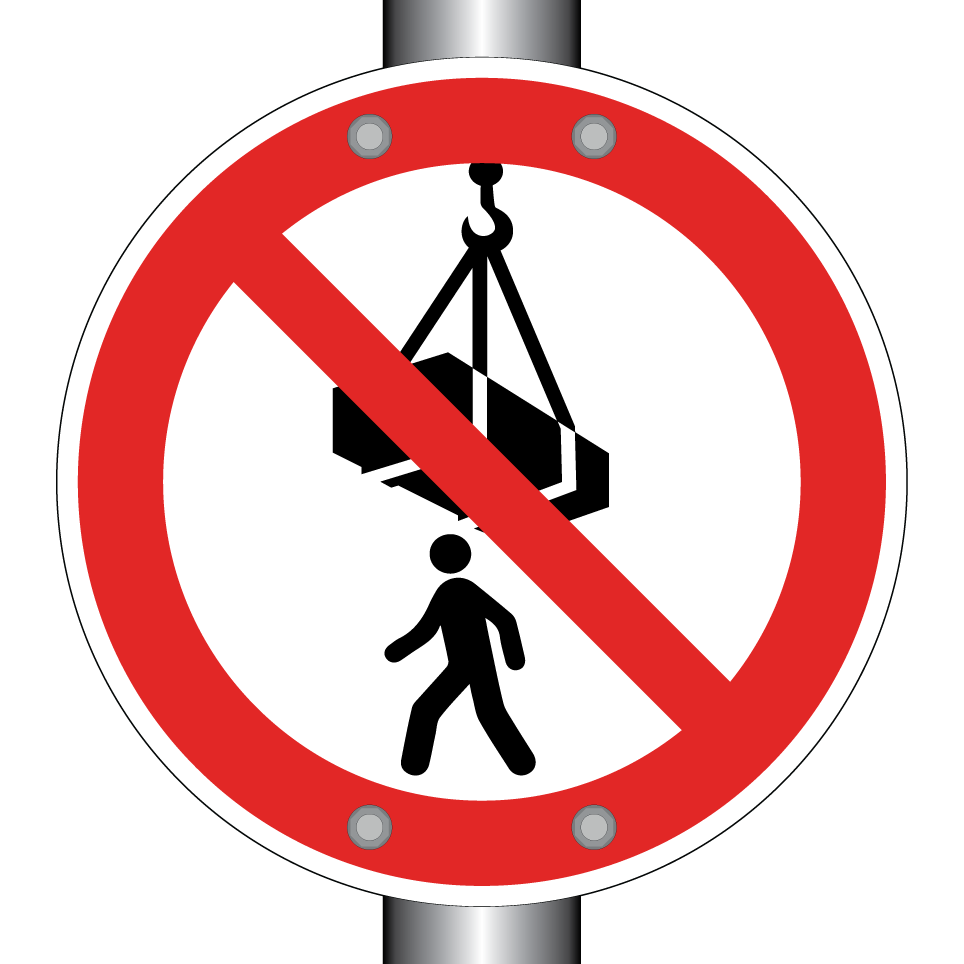 Do not walk under suspended load
