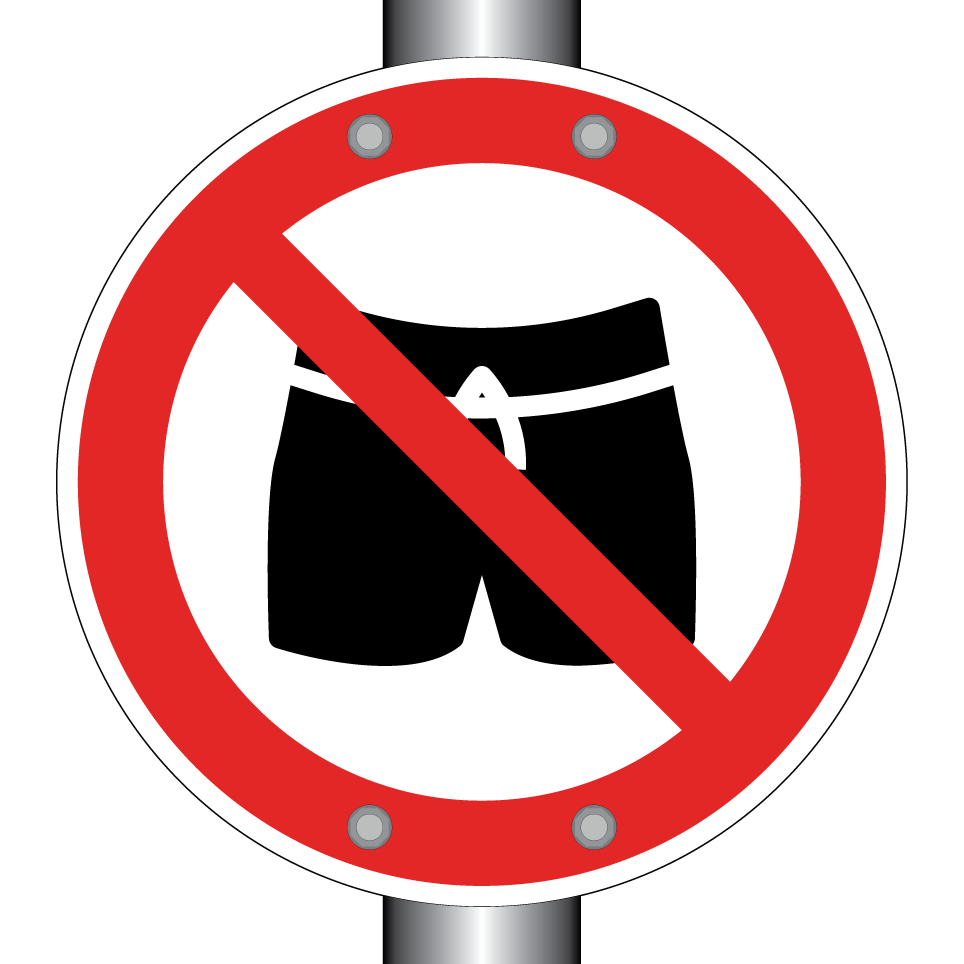No swim shorts