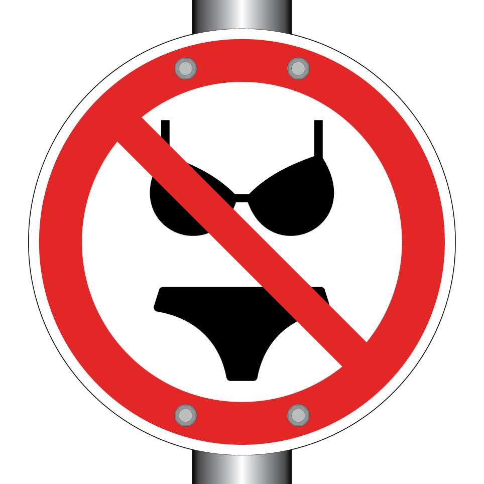 No bikini