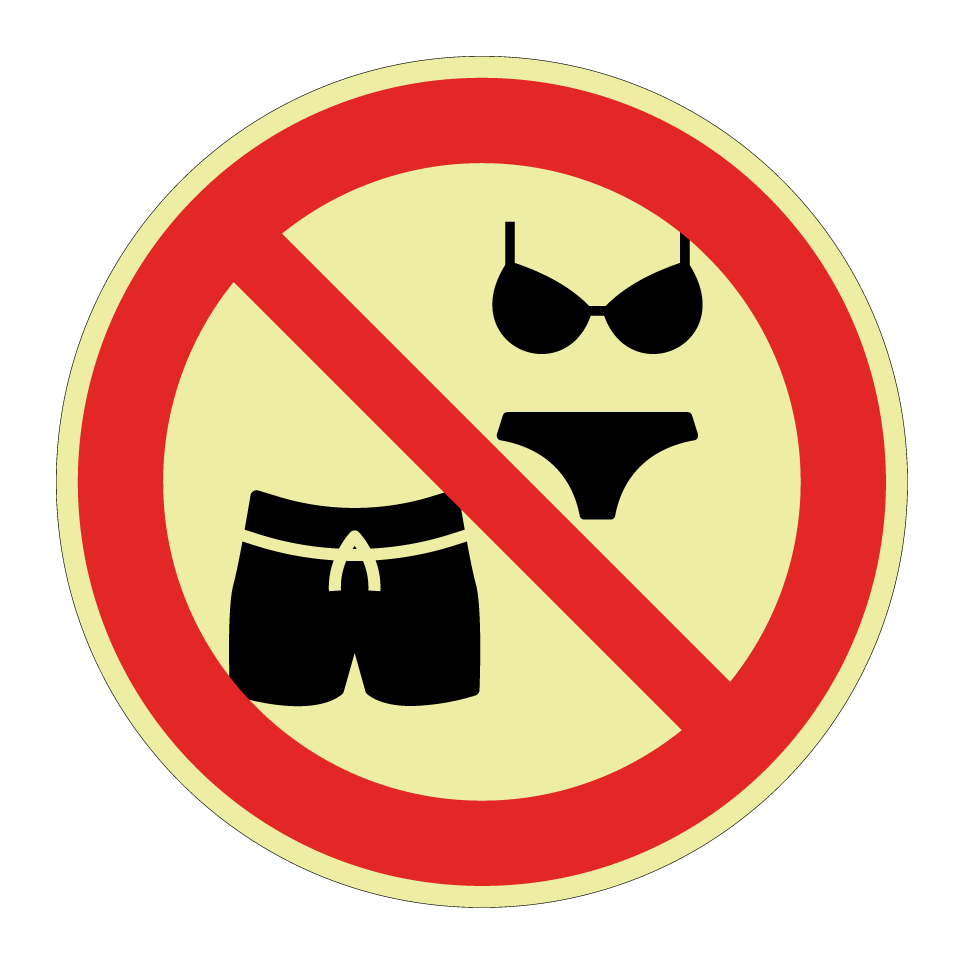 No swimwear