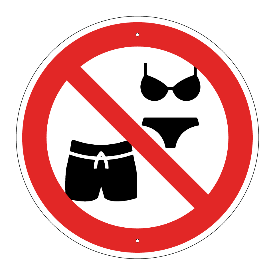 No swimwear