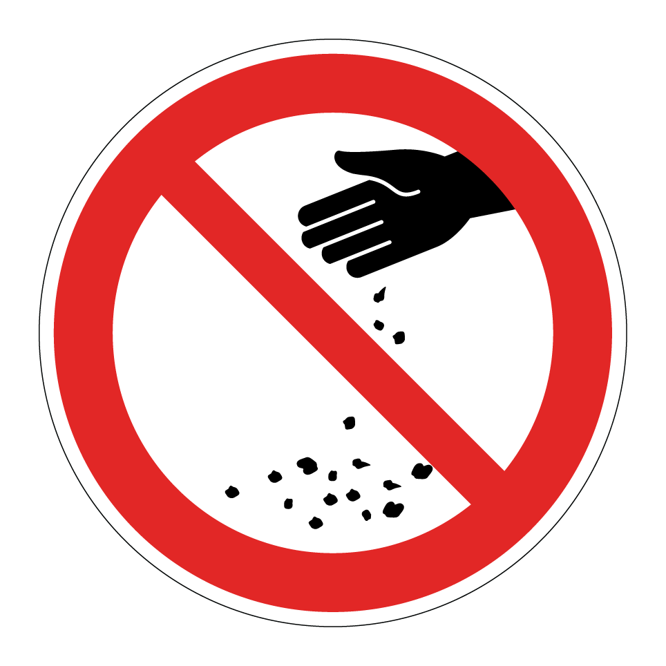 No feeding animals
