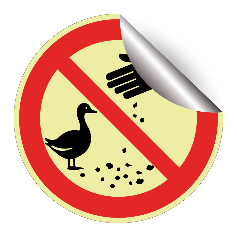 No feeding ducks