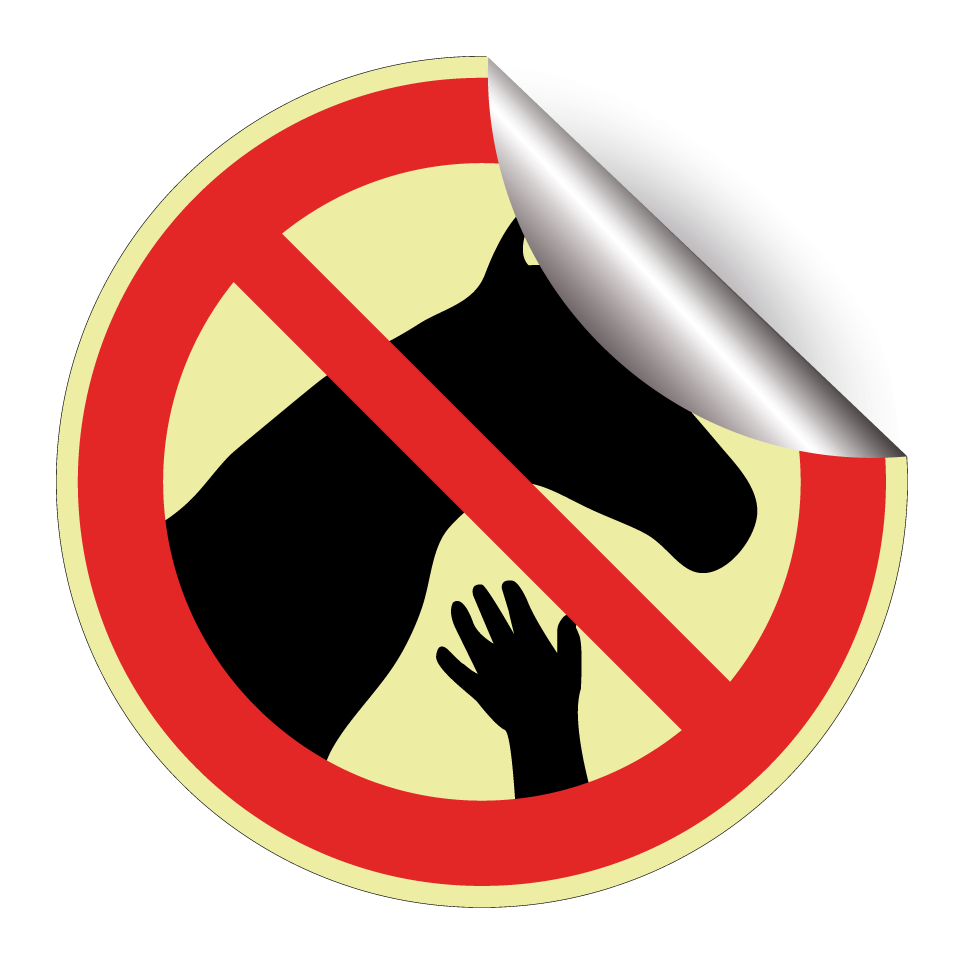 No touching horses
