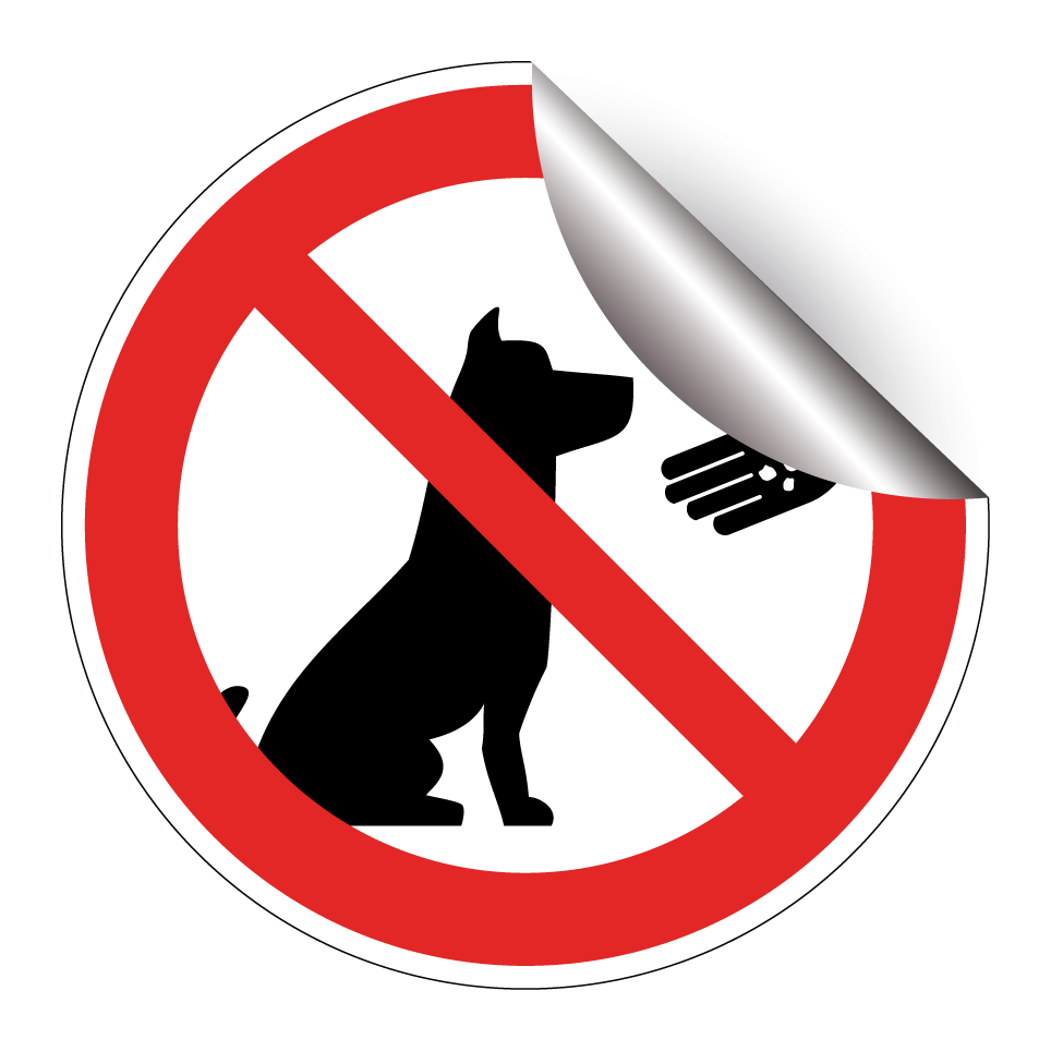 No feeding dogs