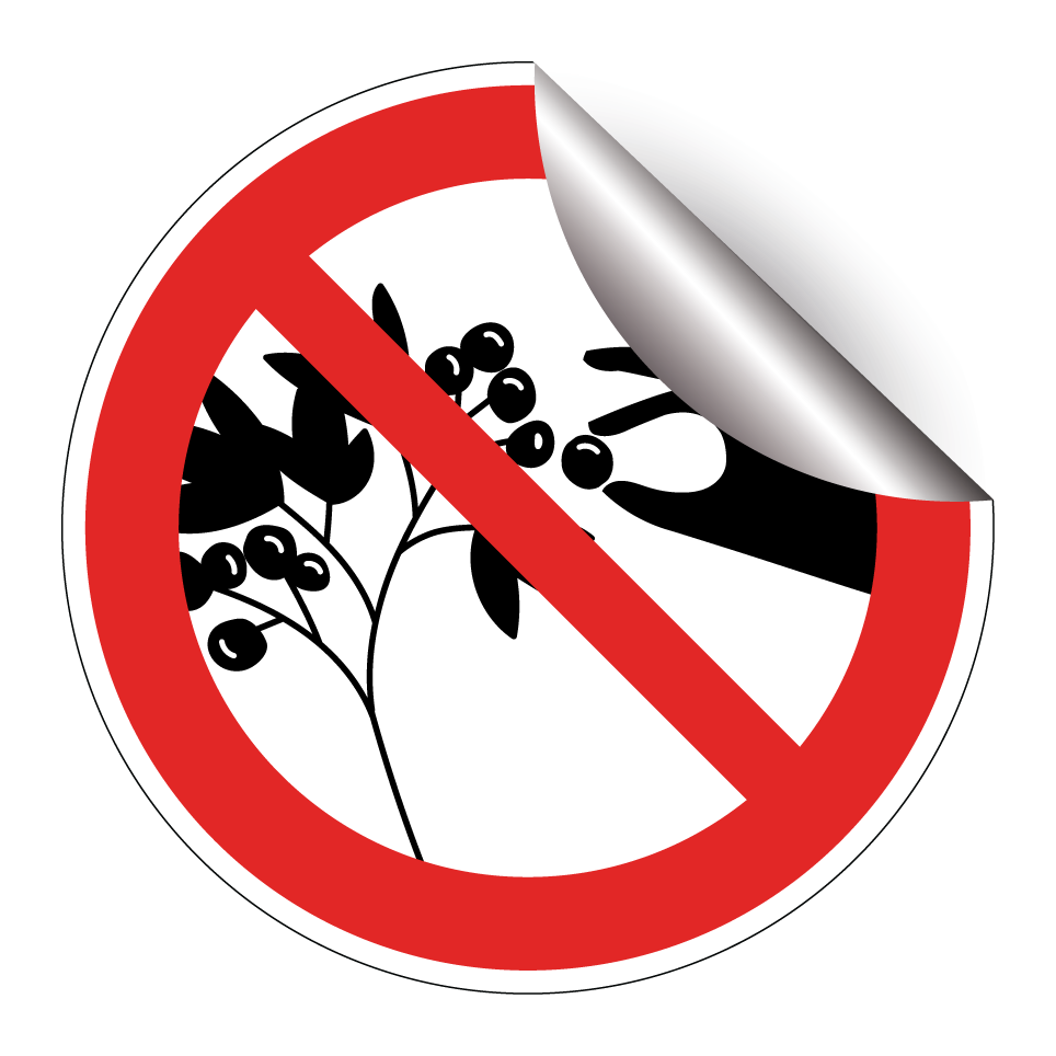 No picking berries
